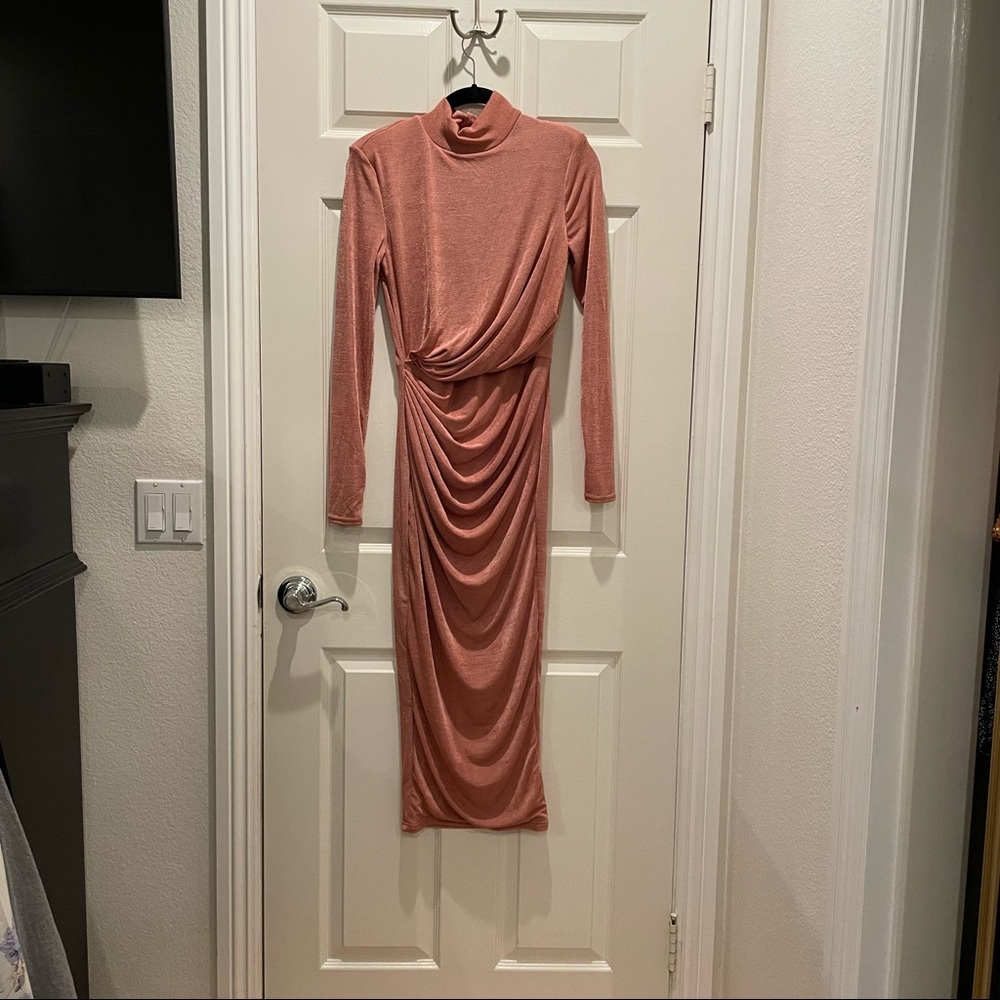 JLUXLABEL Rust Midi Dress
